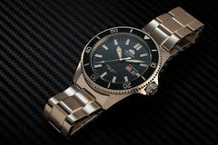 Orient Kano/Big Mako Men's Automatic Manual Winding Mechanical Sports Steel Silicone Wrist Watch - Underwater