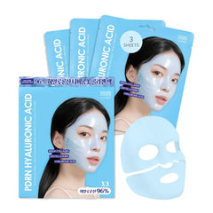 Tenzero Watery Hyaluronic Acid PDRN Mask Pack (3 Sheets x 30g), Overnight Hydrogel Mask, Deep Hydrating, Elasticity Enhancing, Soothing For Sensitive Skin with Centella PDRN, Hyaluronic Acid