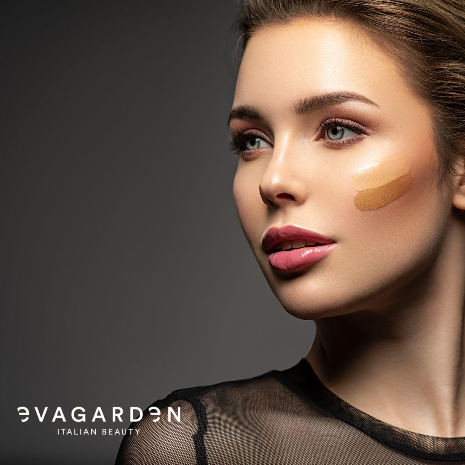 EVAGARDEN Nude Light Foundation - Fluid and Sensorial Makeup - With Moisturizing Properties - Smooth Coverage Blurs Small Imperfections for Flawless Appearance - 285 Pink Honey - 1.01 oz