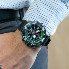 Citizen Men's Chronograph Eco-Drive Watch with a Rubber Band Promaster Marine