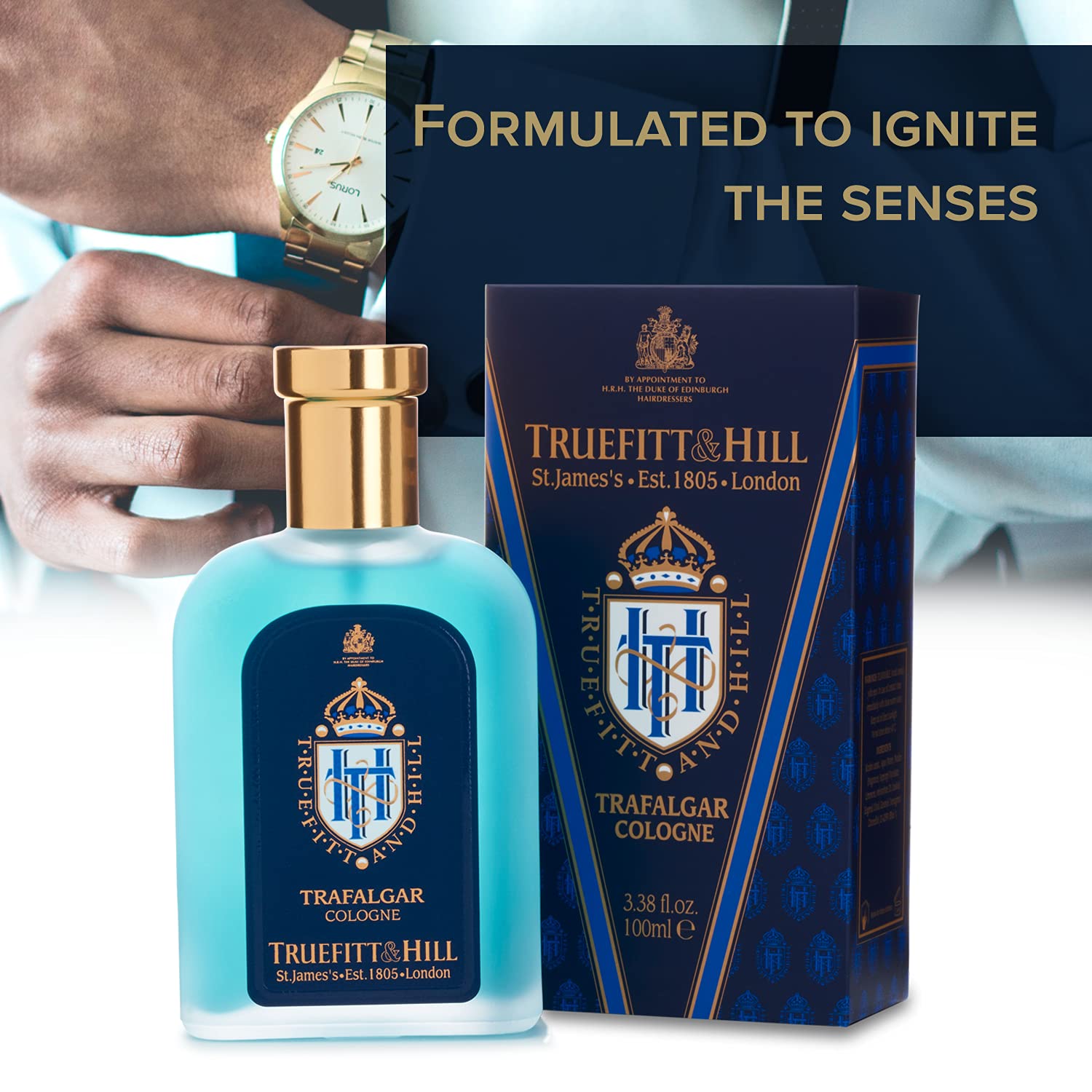 Truefitt & Hill Cologne - Trafalgar | Spicy, Light and Captivating, 3.38 ounces