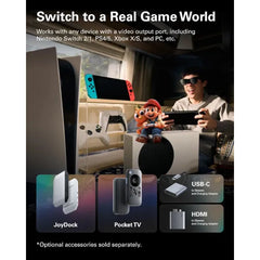 RayNeo Air 3s Pro AR/XR Smart Glasses – 201" 120Hz HueView 2.0 Display, 1200 Nits AR Glasses for Gaming & Movies, Compatible with iPhone 17/16/15, Android, Mac, Switch 2, PS5, Steam Deck