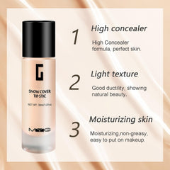 Liquid Foundation - Matte Liquid Full Coverage Foundation - Lightweight Hydrating Foundation - BANKTMturally Blends Long Lasting for Face Makeup