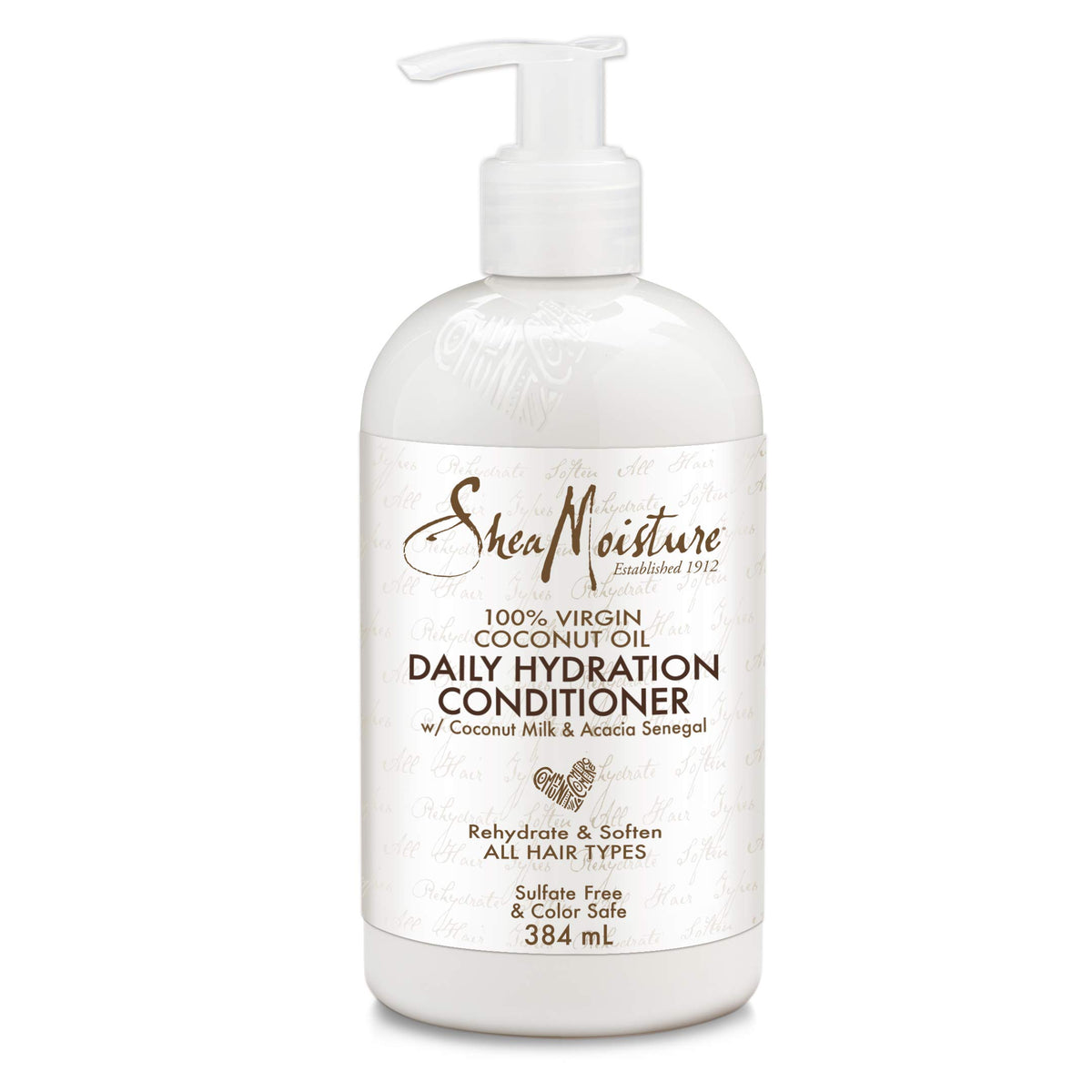 Shea Moisture 100% Virgin Coconut Oil Daily Hydration Conditioner for All Hair Types/Silicone Free 384 ml
