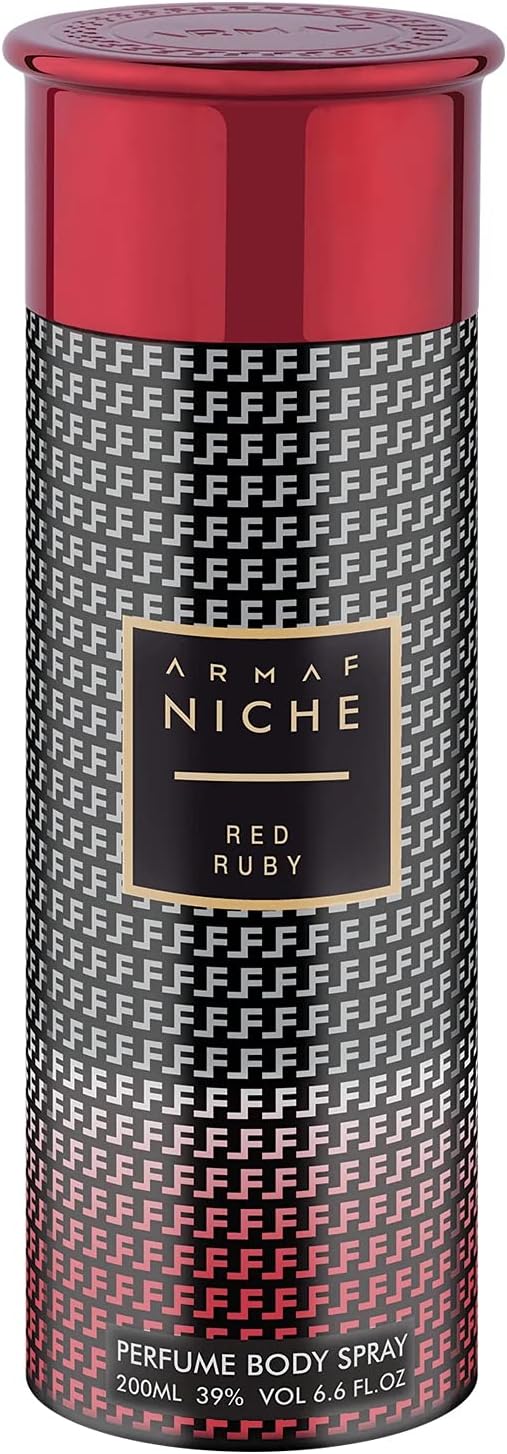 Armaf Niche Red Ruby Amber Floral Perfume body spray for women 200ML - freshness all day - body spray for women - perfumes - deo