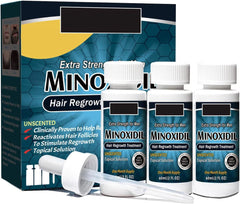 Hair Growth Serum for Hair Loss and Regrowth - 60ml*3 Ginger Solution for Men - Hair Follicle Repair Treatment