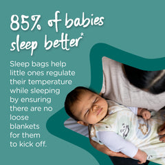Tommee Tippee Baby Sleeping Bag for Newborns, The Original Grobag Swaddle Bag, Hip-Healthy Design, Soft Bamboo-Rich Fabric, 0-3m