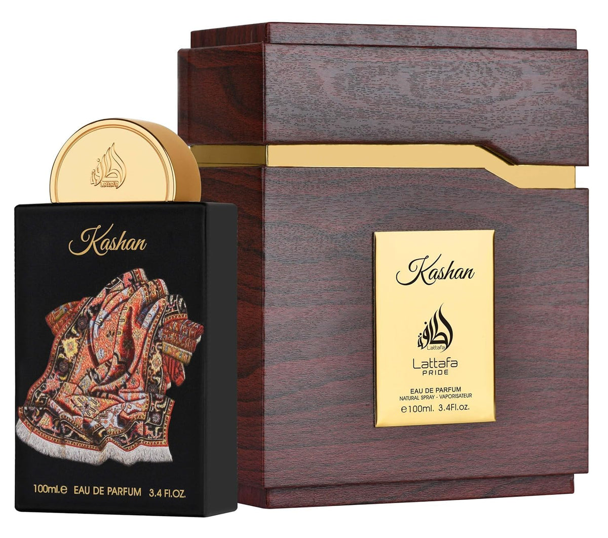 Lattafa Pride Kashan for Unisex Eau de Parfum Spray, 3.4 Ounce / 100 Ml