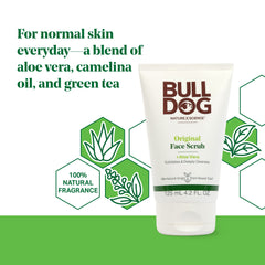 Bulldog Mens Skincare and Grooming Original Face Scrub, 4.2 Ounce