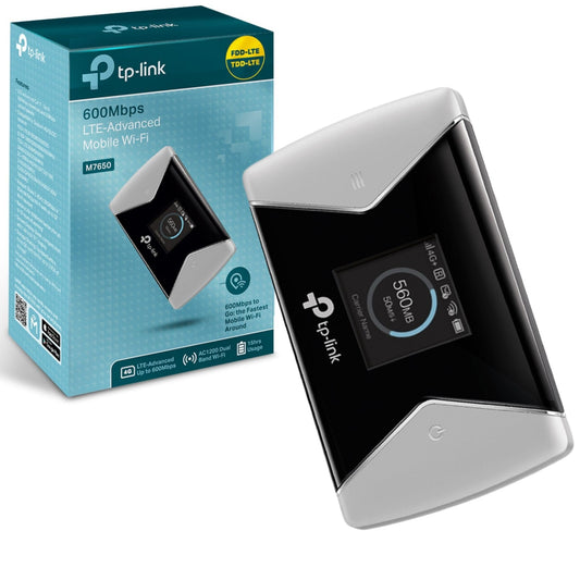 TP-Link M7650 4G+ Mobile Wi-Fi Hotspot – Unlocked LTE Cat11 Portable MiFi Router, Travel Wi-Fi with SD Card Slot, Connect Up to 32 Devices
