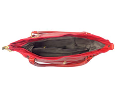 Purses and Handbags for Womens Top Soft Satchel Shoulder Tote Bags Wallets - Red