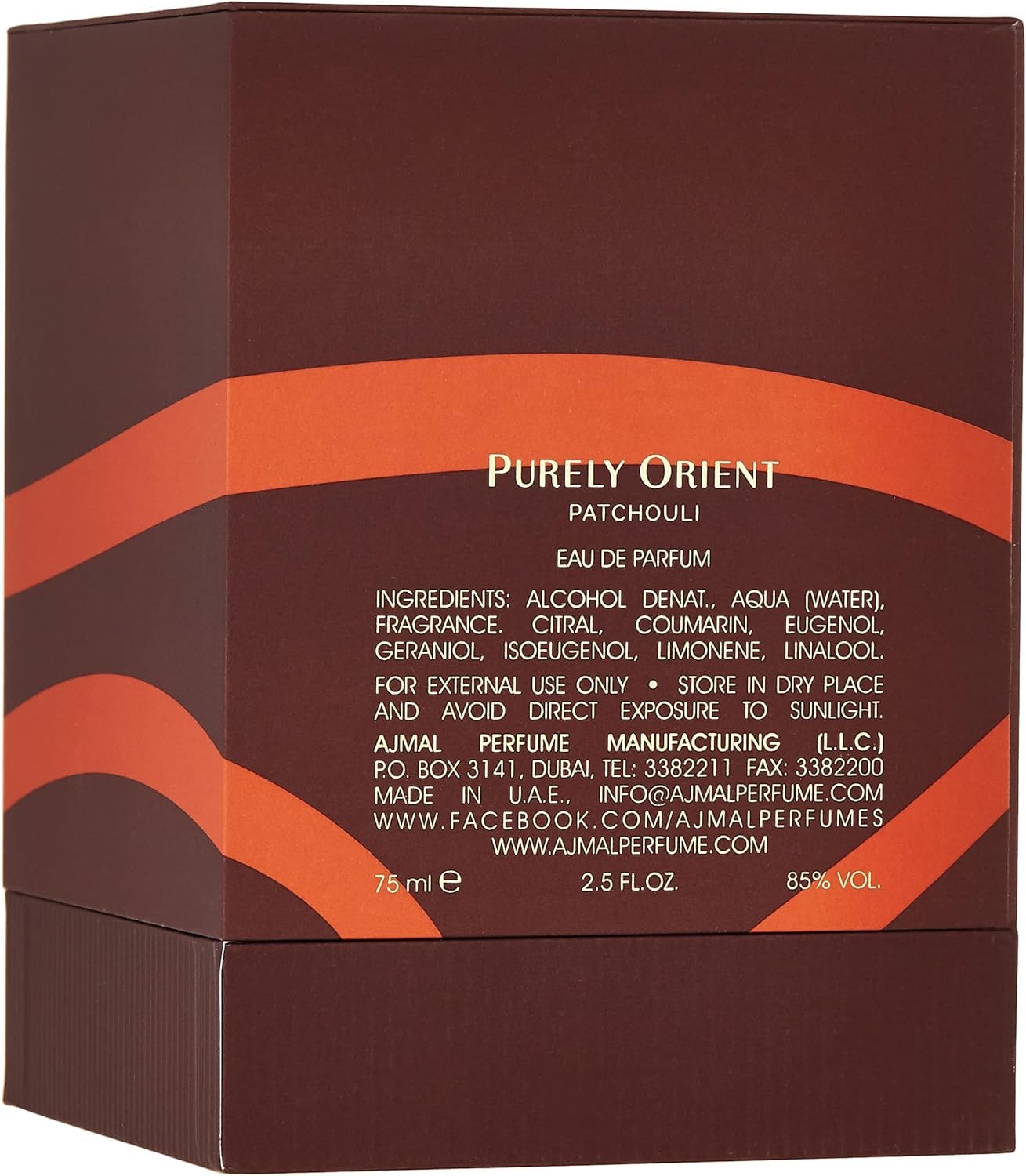 Ajmal Purely Orient Patchouli Edp Spray, 75 Ml