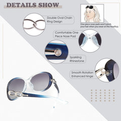 Polarized Sunglasses for Women Oversized Sun Glasses Fashion Shades SUNIER S85