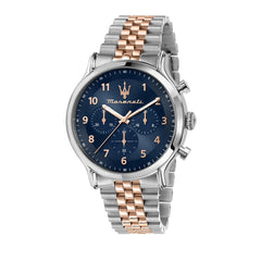 Maserati Men's Watch Epoca Limited Edition, 42mm Bracelet Chronograph, quartz watch - R8873618021 - Silver and Rose Gold
