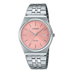 Casio Men's Watch - MTP-B145D-7BVDF White Dial Pink