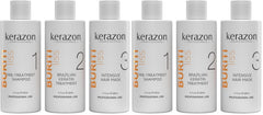 Kerazon Professional Brazilian Keratin Treatment Buriti Liss – Complete Hair Smoothing & Straightening Kit with Clarifying Shampoo, Intensive Hair Mask & 1L Keratin Treatment