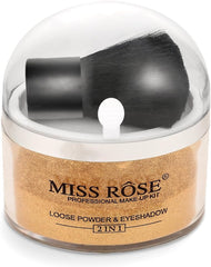 Professional Loose Face Powder, Makeup Kit Loose Powder, Facial Cosmetic for Setting or Foundation, Lightweight, Long Lasting(Gold)