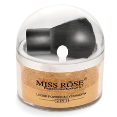 Professional Loose Face Powder, Makeup Kit Loose Powder, Facial Cosmetic for Setting or Foundation, Lightweight, Long Lasting(Gold)