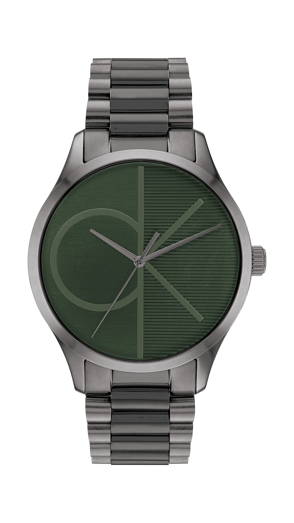 Calvin Klein CK ICONIC Unisex Watch, Analog - Grey / Green