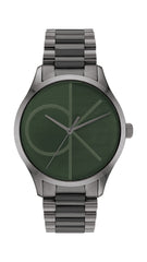 Calvin Klein CK ICONIC Unisex Watch, Analog - Grey / Green