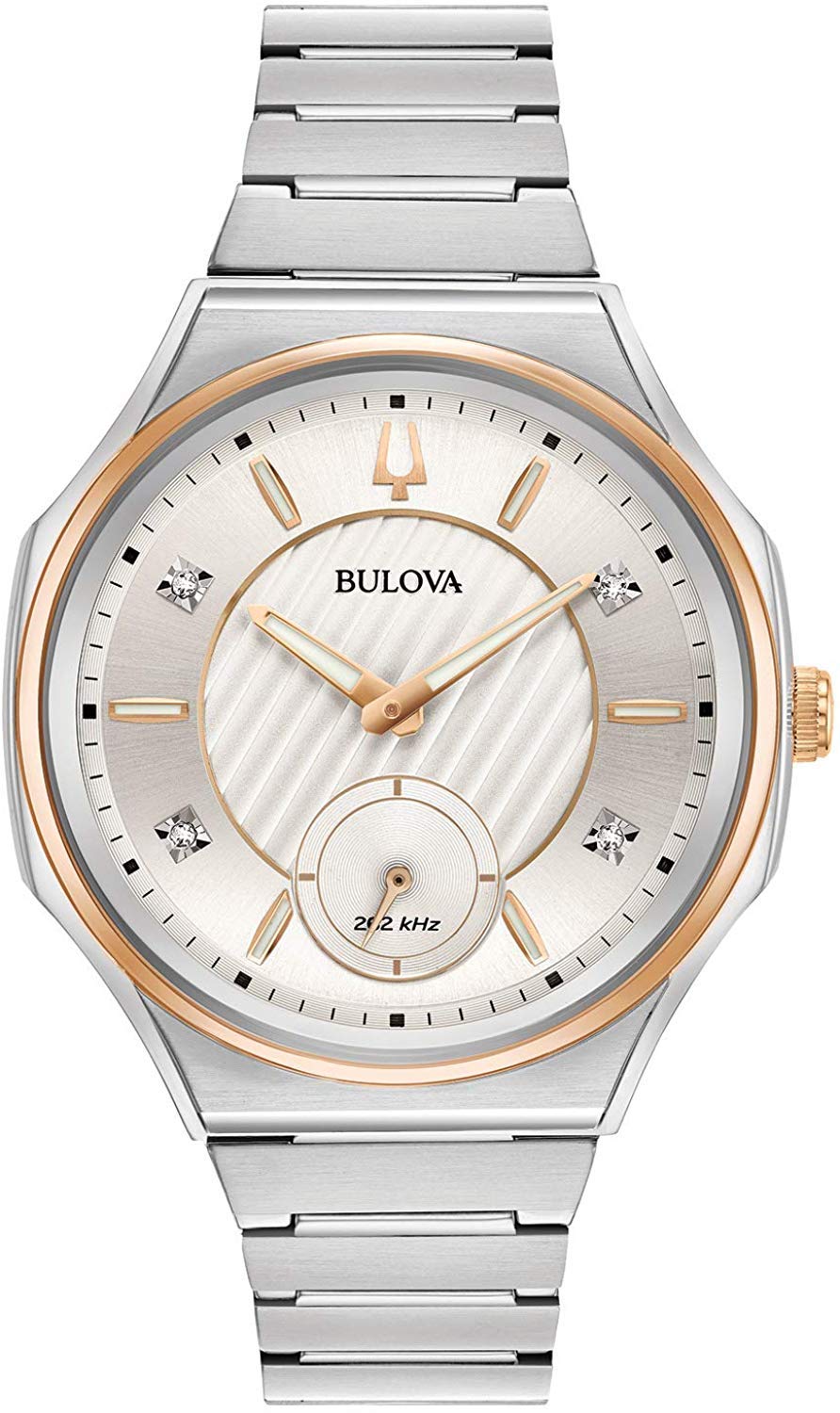 Bulova 98P182 Curve Collection Analogue Watch for Women - ‎Silver