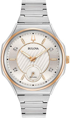 Bulova 98P182 Curve Collection Analogue Watch for Women - ‎Silver