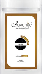 Juvenil Black Hair Fibers Refill Pack, 12g