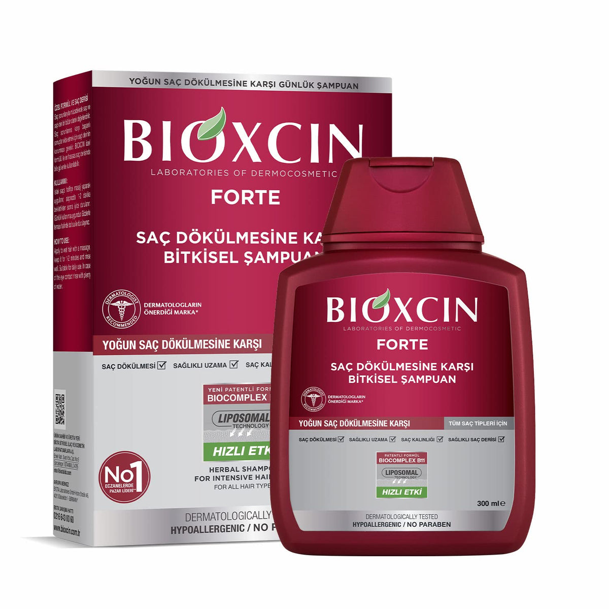 Biocomplex BIOXCIN SHAMPOO FOR INTENSIVE HAIRLOSS 300ML With BioComplex B11 ...
