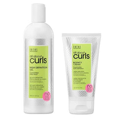 ALL ABOUT CURLS High Definition Gel & Bouncy Cream | Curl Styling Products | Define, Moisturize, De-Frizz | All Curly Hair Types