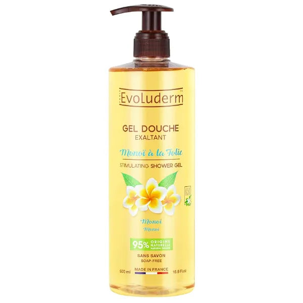 Evoluderm Shower Gel Mono de Tahiti Natural Origin Body Cleanser