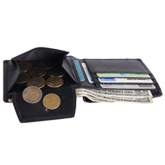HAMMONDS FLYCATCHER Premium Diwali Gift For Men - Leather Wallet For Men With Keychain Combo - Wallet With 6 Card Slots - Birthday Special&Unique Festival Gift Ideas For Husband, Boyfriend,Black