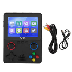 Bewinner X6 Retro Handheld Game Console, 10,000+ Games Portable Video Game Consoles with 3.5 Inch IPS Screen & Dual Joystick, Support for Connecting a TV (Black)