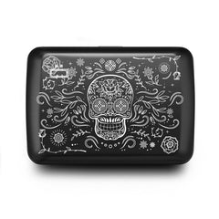 Aluminium Smart Case V2 Wallet - Metal Clasp - RFID Blocking Card Holder - Holds up to 10 Cards and Banknotes - Laser Engraved Muertos