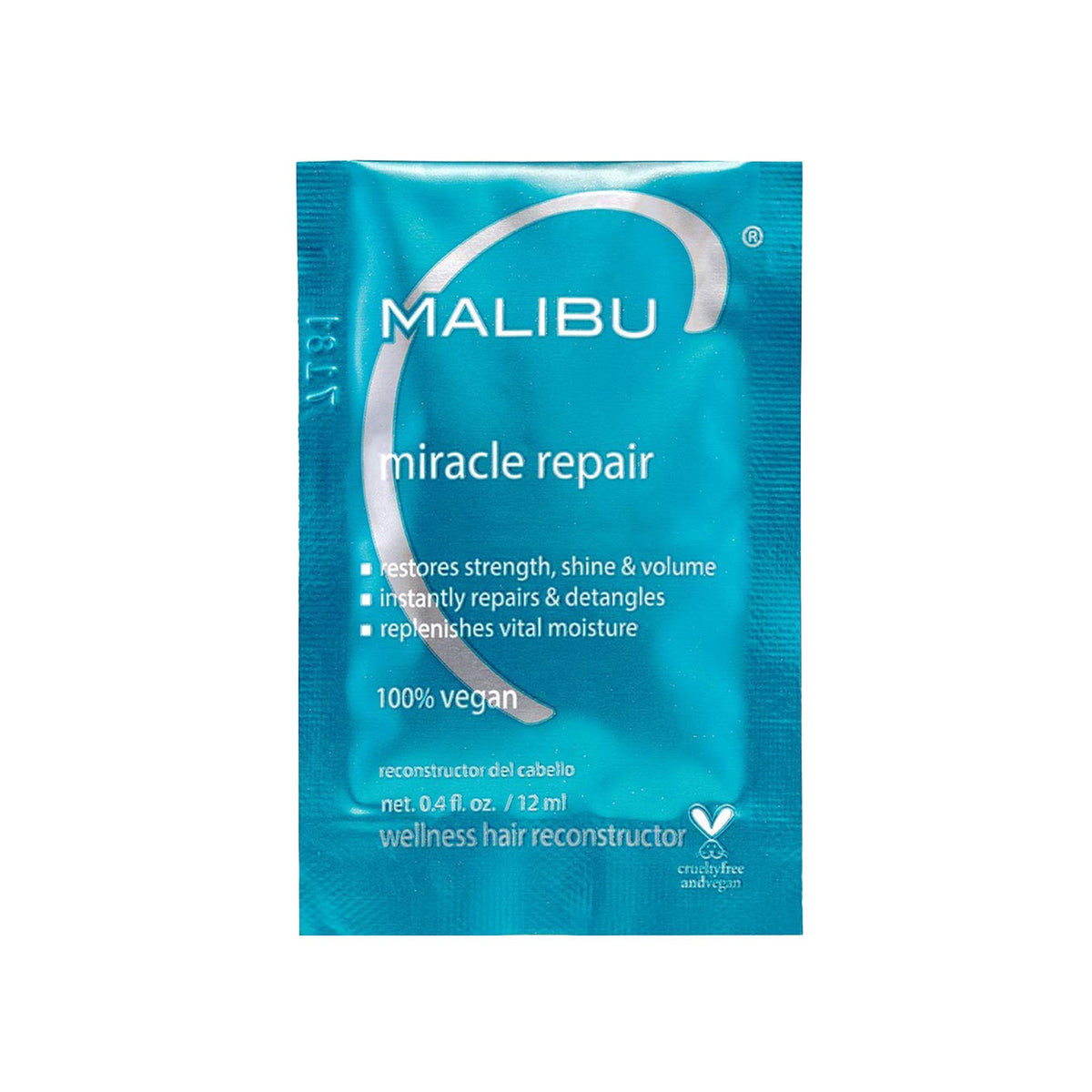 Malibu C Miracle Repair Wellness Hair Reconstructor Restores Strength, Shine & Volume Instantly Repairs & Detangles, 12ml