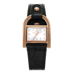 Fossil Women's Harwell Quartz Stainless Steel and Leather Three-Hand Watch, Color: Rose Gold, Black (Model: ES5263)