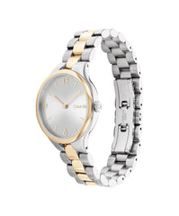 Calvin Klein LINKED BRACELET 32MM Women's Watch, Analog - Silver White