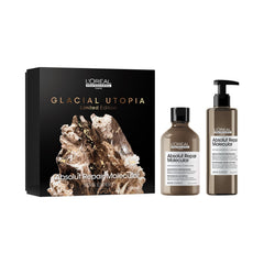 L’Oréal Professionnel│Absolut Repair Molecular Glacial Utopia Duo Set | For extremely damaged hair |Shampoo 300 ml & Rinse-off serum 250ml│Serie Expert