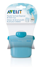 AVENT Philips Powder Formula Dispenser & Snack Cup - Blue, SCF135/06