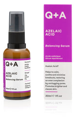 Q+A Azelaic Acid Balancing Serum, Containing Pore Minimising Zinc PCA and Antioxidants for Fresher and Smoother Skin, 30ml, 30 ml (Pack of 1)