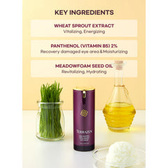 TERRAZEN Korean Anti Aging & Wrinkle Eye Cream 17ml - Deeply Moisturizes Under Eye Treatment Reduce Puffiness, Fine Lines, Dark Circles Skincare