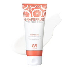 G9SKIN Grapefruit Vita Peeling Gel, Korean Face Exfoliator for Glow