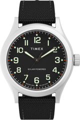 Timex Men's Analogue Quartz Watch with Fabric Strap TW2V64500, Black, strap