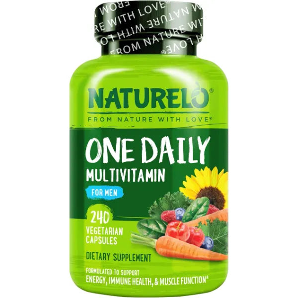 NATURELO Multivitamin for Men One Daily, 240 Vegetarian Capsules