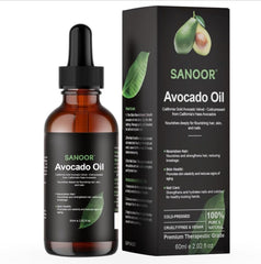 SANOOR California Gold Avocado Oil | 100% Pure (2.02oz)| Infused with Nutrients Pure Hair Butter | Cold-pressed | FDA APPROVED | 60ml