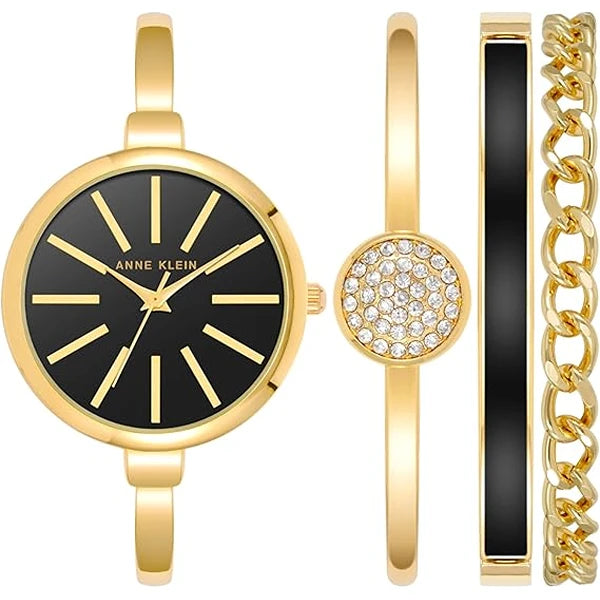 Anne Klein Women's Bangle Watch and Bracelet Set