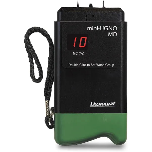 Lignomat Mini Ligno MD Pin Moisture Meter Humidity Detection & Wood Moisture Meter for Wall, Home Construction, Water Damage Made for Hobbyist Woodworkers Easy to Use, Reliable, and Durable