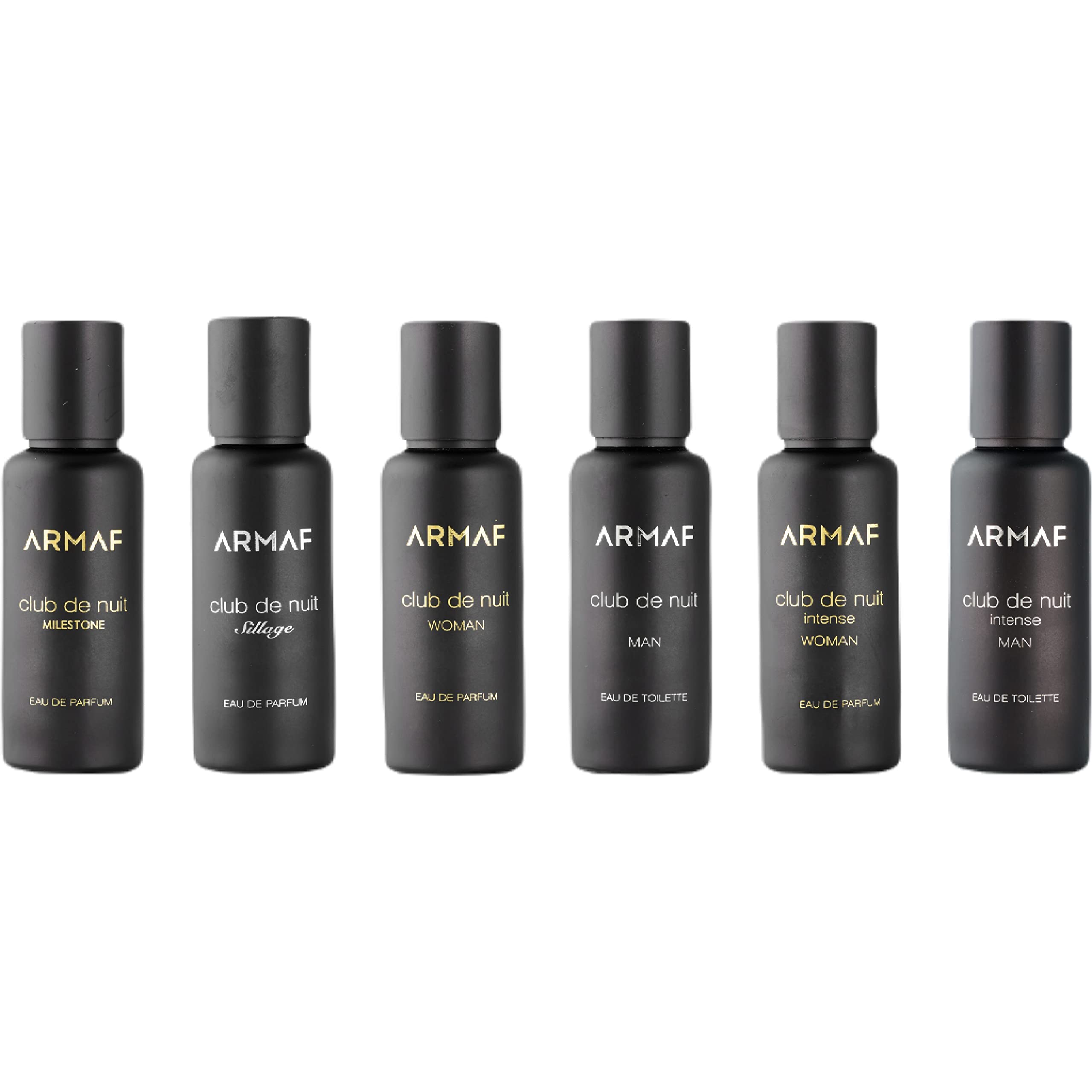 Armaf Perfume Club De Nuit Intense 30ml, Gift Set Pack of 6, Perfume for men, perfumes for women, Club De Nuit Intense Men & Women, Sillage, Milestone, fragrance, Giftset, Black