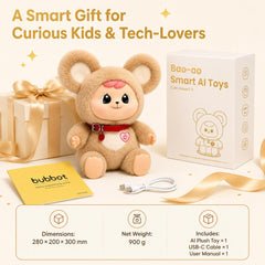 AI-Powered Plush Toy 11.8-Inch Interactive Talking Stuffed Animal Companion