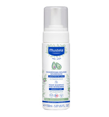 Mustela Cradle Cap Foam Shampoo for Newborn - Baby Shampoo with Natural Avocado - Tear-Free & Fragrance-Free - 150ml