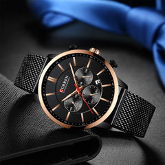 CURREN 8340 Man Watch Man Sport Watch Man Waterproof Outdoor Wristwatch Man Watch Man Chronograph Quartz Business Watch Male Watch for Men